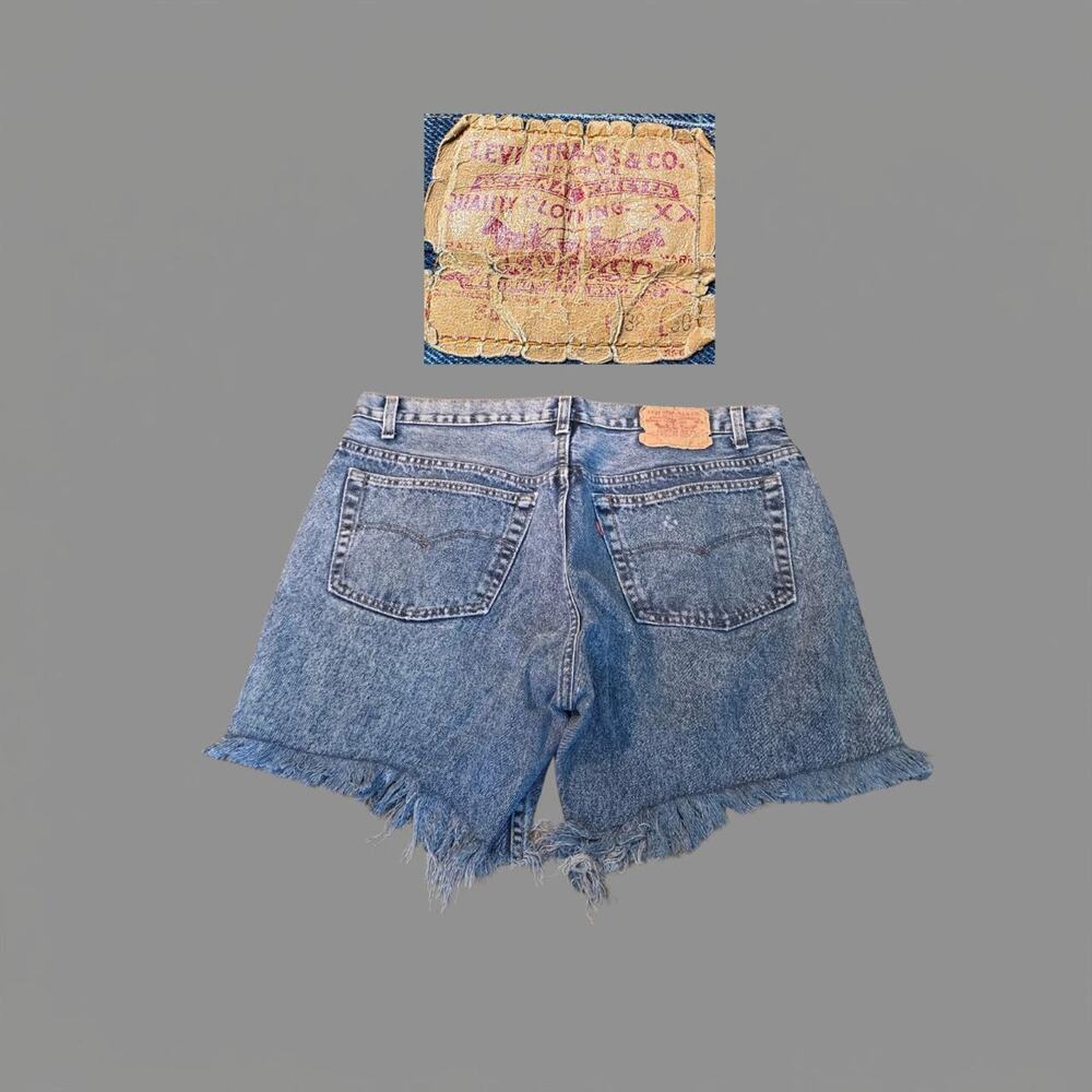 Vintage Made in USA Levi 501 Acid Wash Jorts (36")